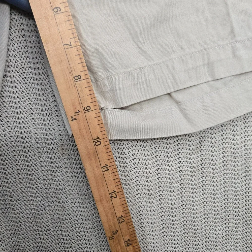 Columbia Silver Ridge Shorts Mens 42 Beige Cotton Canvas Chino 10 Inseam Hiking